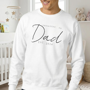 Benoemd tot papa Gezellige Familie Script Ontwerp Trui