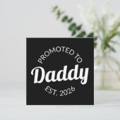 Benoemd tot papa per 2026 kaart (Staand voorkant)
