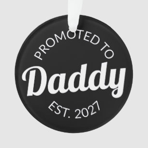 Benoemd tot papa sinds 2027 Nieuwe papa baby showe Ornament