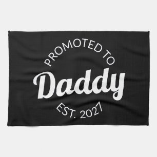 Benoemd tot papa sinds 2027 Nieuwe papa baby showe Theedoek