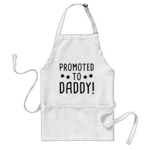 Benoemd tot papa! standaard schort