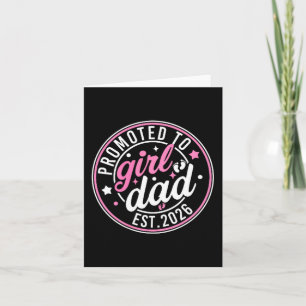 Benoemd tot papa van babymeisje 2026 Nieuwe papa 2 Kaart