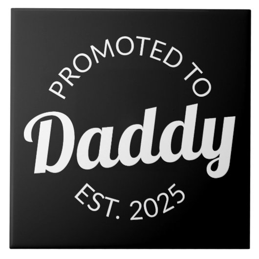 Benoemd tot papa vanaf 2025 I Tegeltje (Voorkant)