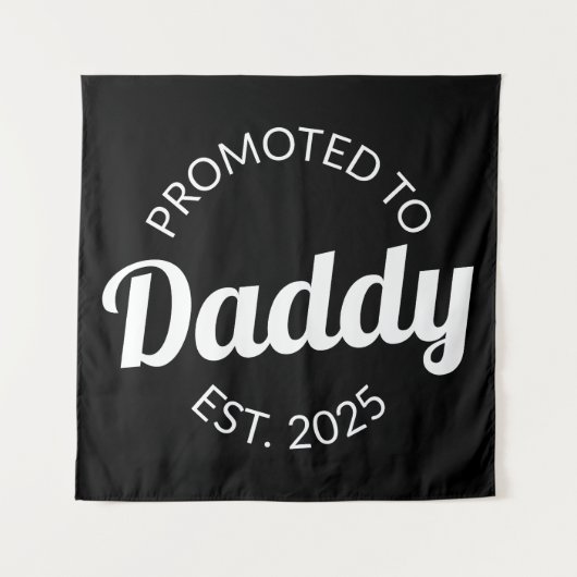 Benoemd tot papa vanaf 2025 I Wandkleed (Voorkant)