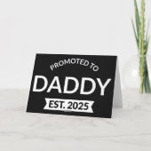 Benoemd tot papa vanaf 2025 II Kaart (Achterkant)