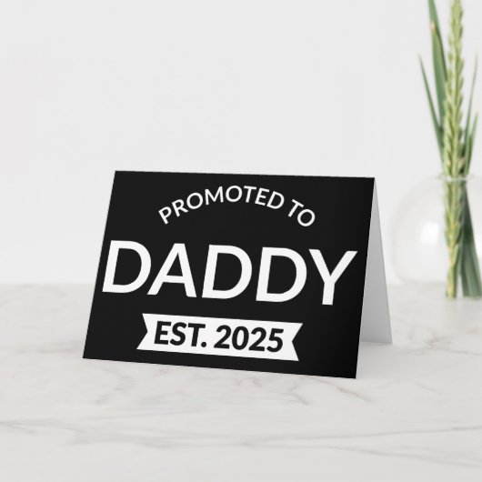 Benoemd tot papa vanaf 2025 II Kaart (Voorkant)