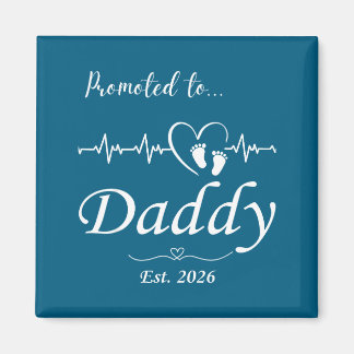 Benoemd tot papa vanaf 2026 Baby aankondiging Magneet