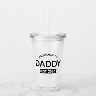 Benoemd tot papa vanaf 2026 II Acryl Drinkbeker