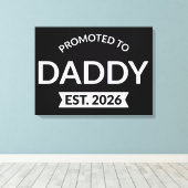 Benoemd tot papa vanaf 2026 II Canvas Afdruk (Insitu (Houten vloer))