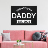 Benoemd tot papa vanaf 2026 II Canvas Afdruk (Insitu (Woonkamer))