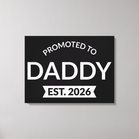Benoemd tot papa vanaf 2026 II Canvas Afdruk (Voorkant)