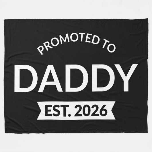 Benoemd tot papa vanaf 2026 II Fleece Deken (Voorkant (Horizontaal))