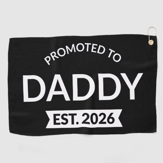 Benoemd tot papa vanaf 2026 II Golfhanddoek (Horizontaal)