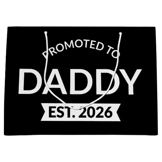 Benoemd tot papa vanaf 2026 II Groot Cadeauzakje (Voorkant)