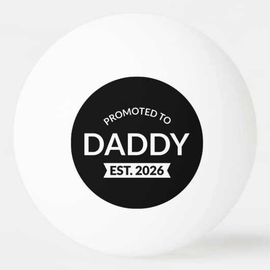 Benoemd tot papa vanaf 2026 II Pingpongbal (Voorkant)