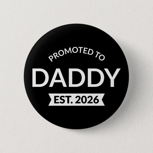 Benoemd tot papa vanaf 2026 II Ronde Button 5,7 Cm (Voorkant)