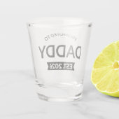 Benoemd tot papa vanaf 2026 II Shot Glas (Achterkant)