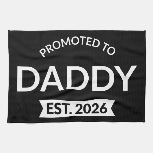 Benoemd tot papa vanaf 2026 II Theedoek (Horizontaal)