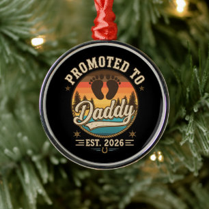 Benoemd tot papa vanaf 2026 metalen ornament