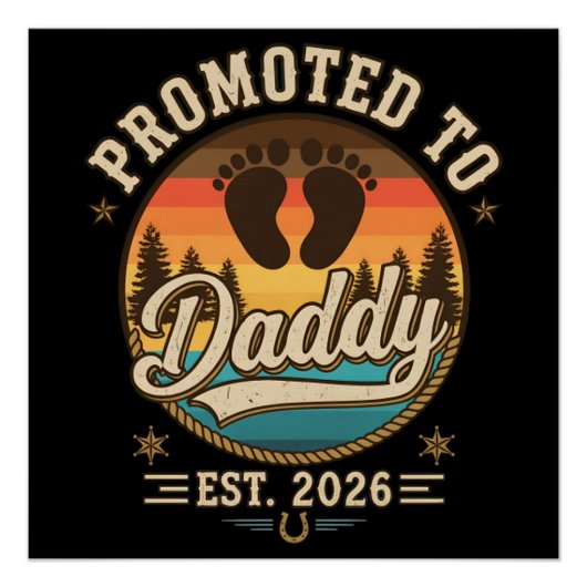 Benoemd tot papa vanaf 2026 perfect poster (Voorkant)