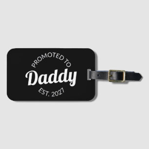 Benoemd tot papa vanaf 2027 Nieuwe papa baby showe Bagagelabel