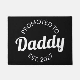 Benoemd tot papa vanaf 2027 Nieuwe papa baby showe Deurmat