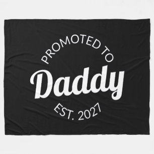 Benoemd tot papa vanaf 2027 Nieuwe papa baby showe Fleece Deken