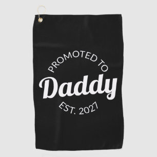 Benoemd tot papa vanaf 2027 Nieuwe papa baby showe Golfhanddoek