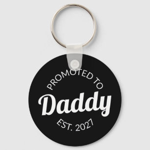 Benoemd tot papa vanaf 2027 Nieuwe papa baby showe Sleutelhanger