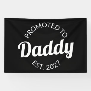 Benoemd tot papa vanaf 2027 Nieuwe papa baby showe Spandoek