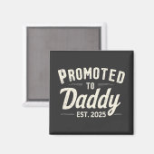 Benoemd tot Papa Verwacht 2025 Papa Wordt Vaderdag Magneet (Voorkant / Achterkant)