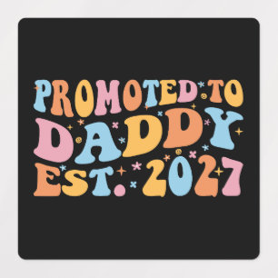 Benoemd tot papa Verwacht 2027 Nieuwe papa-aankond Labels