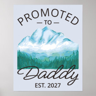 Benoemd tot papa Verwacht 2027 Nieuwe papa-aankond Poster
