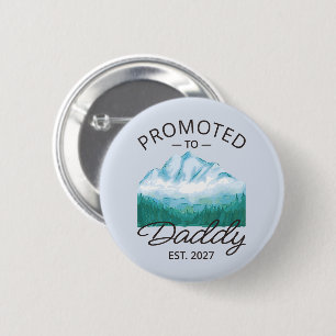 Benoemd tot papa Verwacht 2027 Nieuwe papa-aankond Ronde Button 5,7 Cm