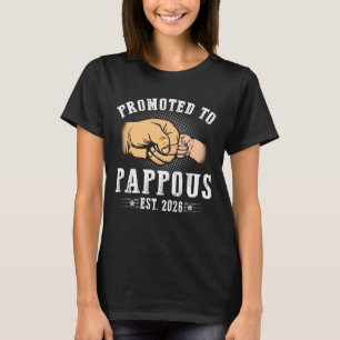 Benoemd tot Pappous geschat 2026 Vaderdag Eerste k T-shirt