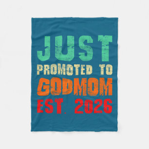 Benoemd tot peetmoeder est 2026 vintage nieuwe 26 fleece deken