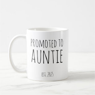 Benoemd tot Tante Est 2025 Nieuwe Tante Cadeau Koffiemok