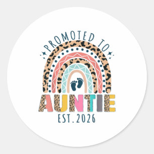 Benoemd tot Tante Est 2026 Binnenkort Tante Voor H Ronde Sticker