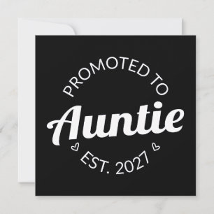 Benoemd tot Tante Est 2027 Nieuwe Tante Kaart