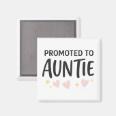 Benoemd tot tante Schattig Bericht Magneet (Voorkant / Achterkant)