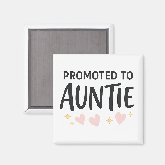 Benoemd tot tante Schattig Bericht Magneet (Voorkant / Achterkant)