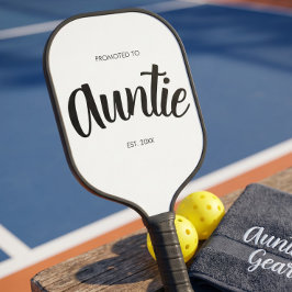 Benoemd tot tante zwangerschapsaankondiging cadeau pickleball paddle