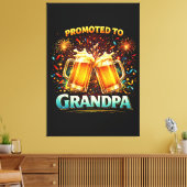 Benoemd tot toekomstige opa canvas afdruk (Insitu (Woonkamer))