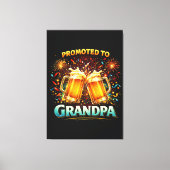 Benoemd tot toekomstige opa canvas afdruk (Voorkant)