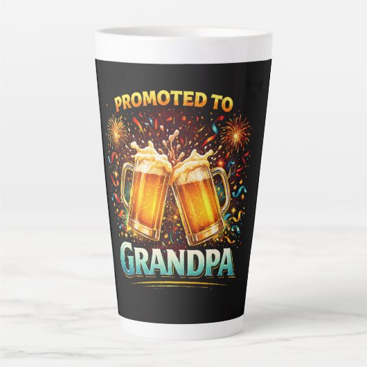 Benoemd tot toekomstige opa latte mok (Voorkant)