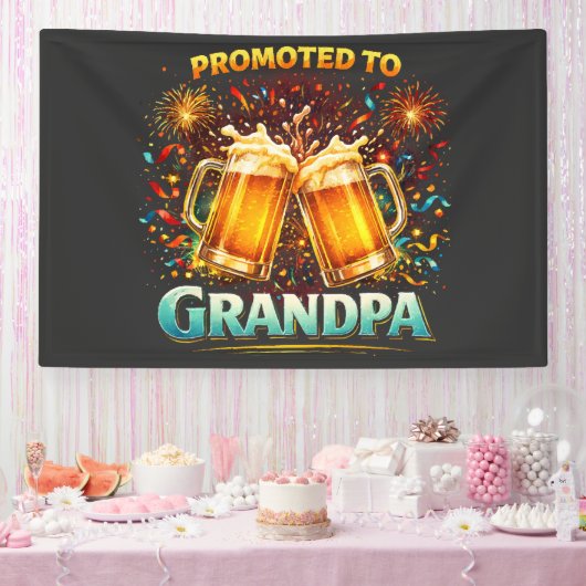 Benoemd tot toekomstige opa spandoek (Feest)