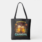 Benoemd tot toekomstige opa tote bag (Achterkant)