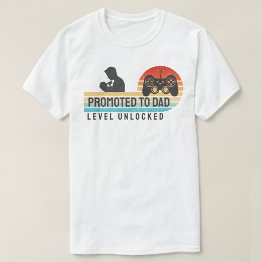 Benoemd tot Vader – Level Ontgrendeld T-shirt (Design voorkant)