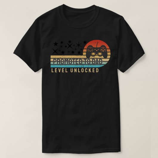 Benoemd tot Vader – Level Ontgrendeld T-shirt (Design voorkant)