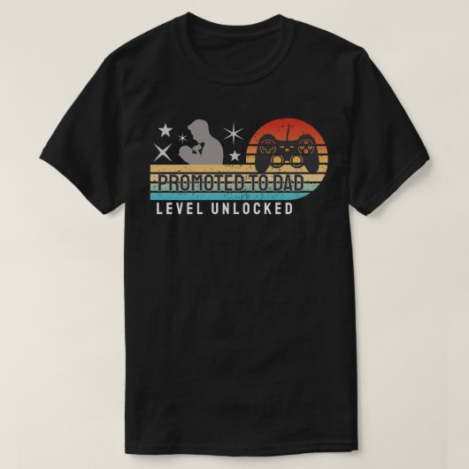 Benoemd tot Vader – Level Ontgrendeld T-shirt (Design voorkant)